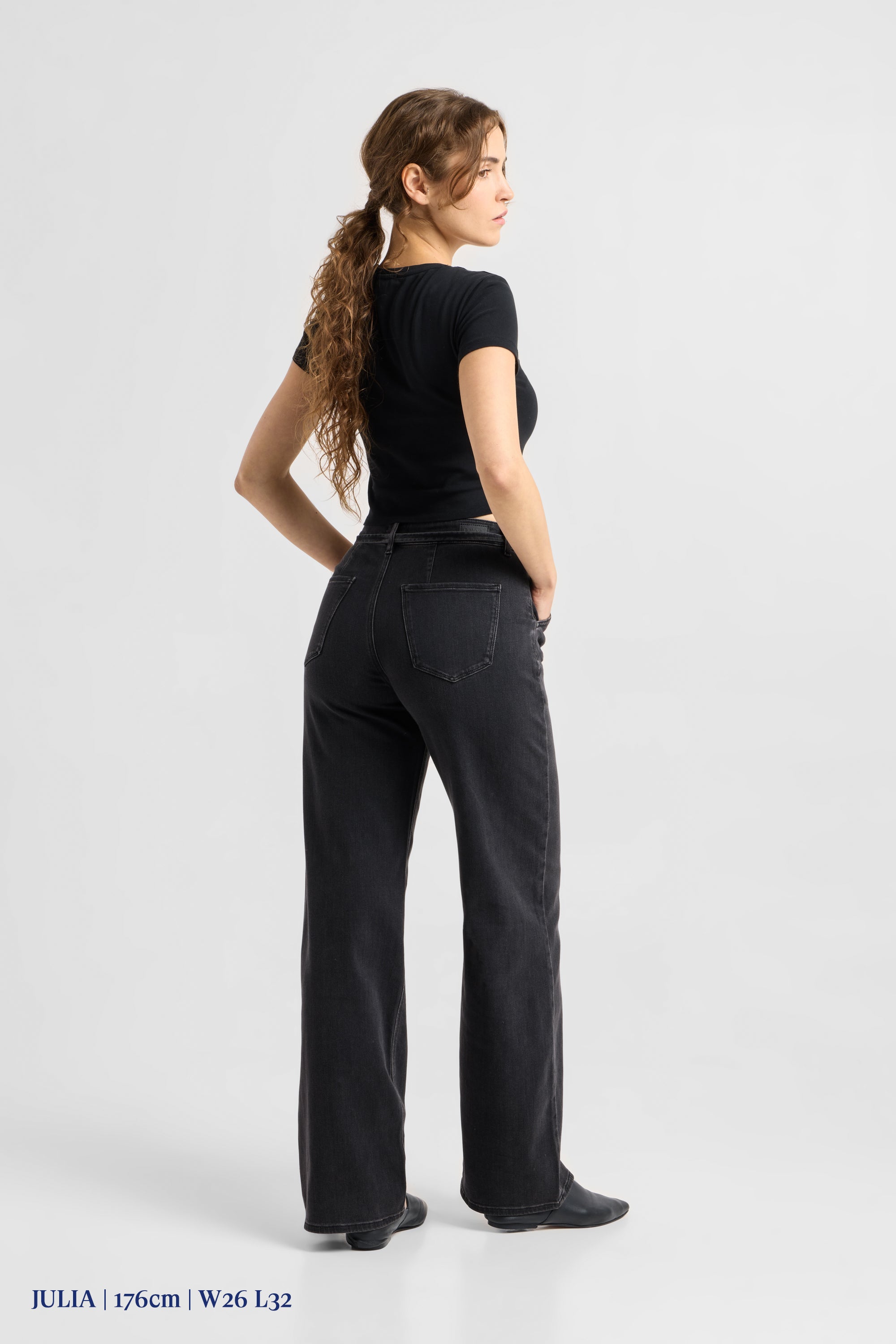 BLINK High Waist Wide - Black Denim