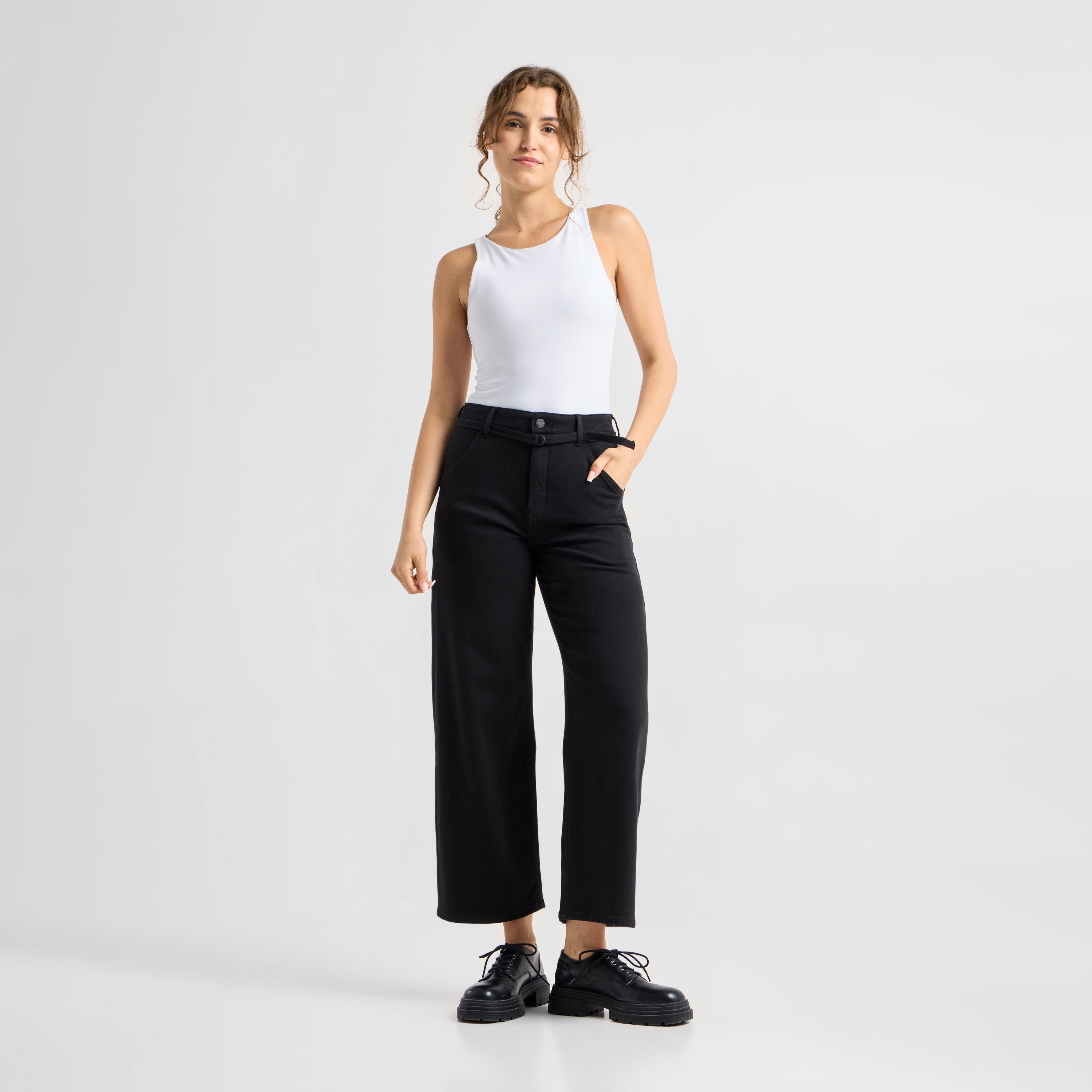 BLINK Wide Barrel Culotte Soft Denim - Classic - Stay Black