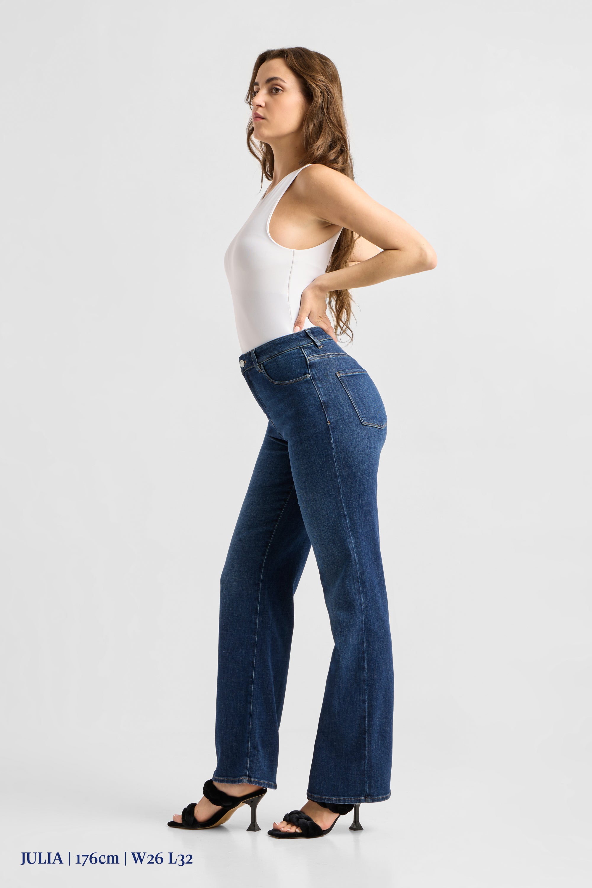 DEW Flared Soft Denim - Classic - Dark Blue