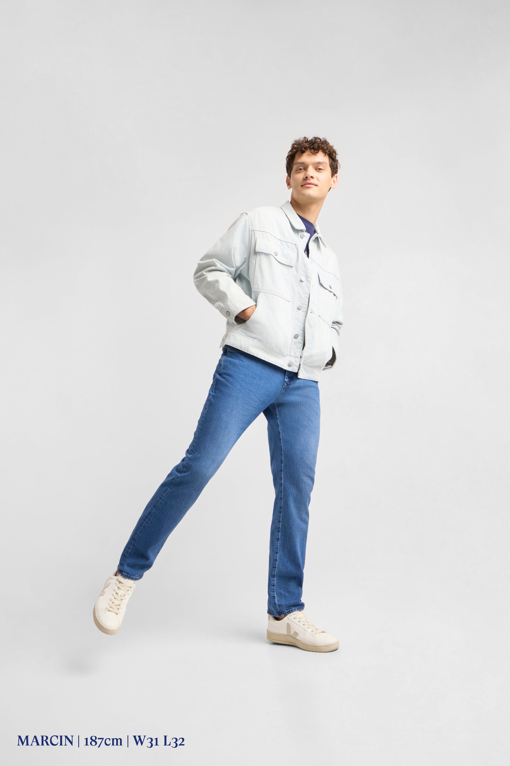 DUSK Regular Straight Minimal Stretch - Classic - Medium Blue