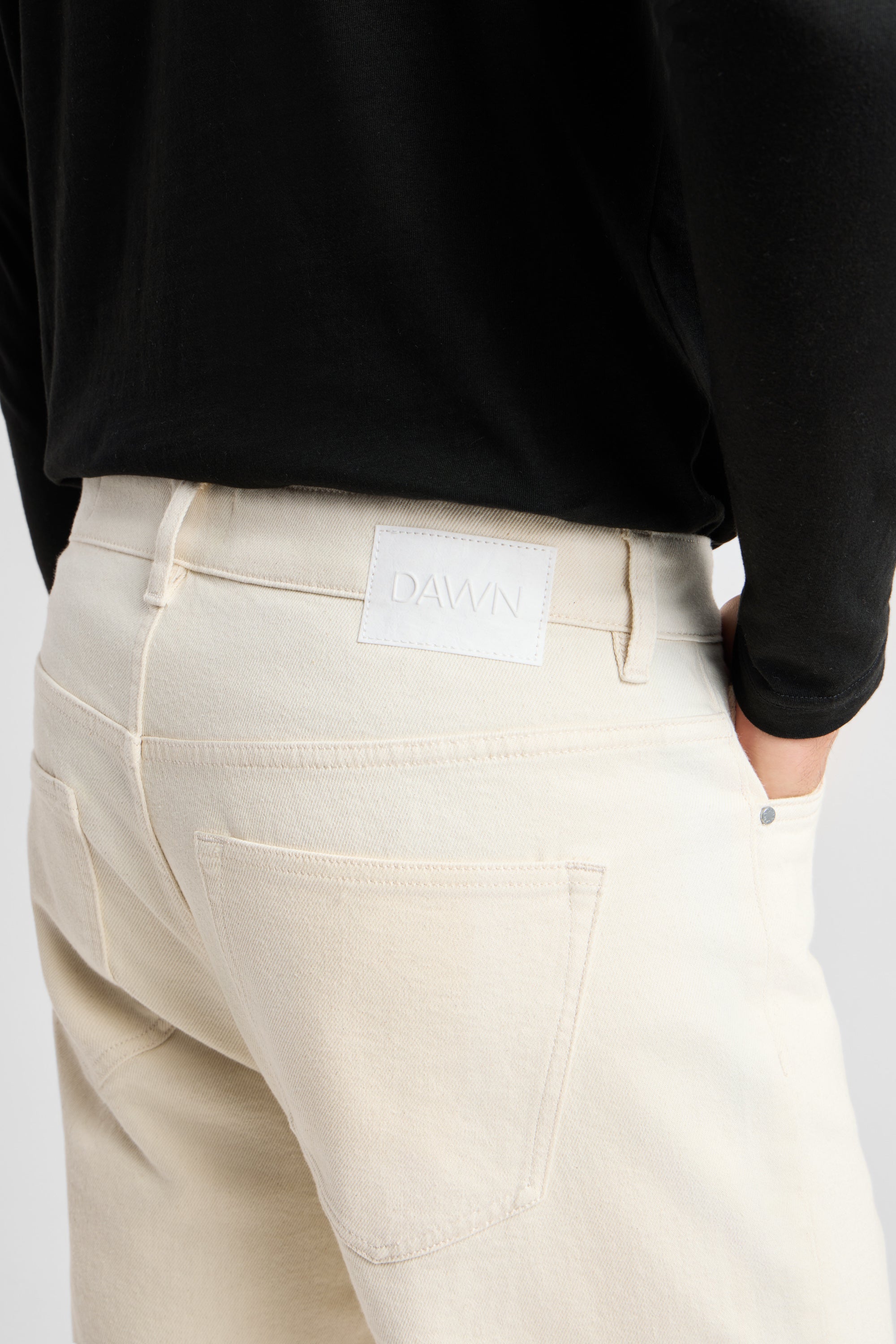 RISE Relaxed Tapered Minimal Stretch - Basic - Ecru