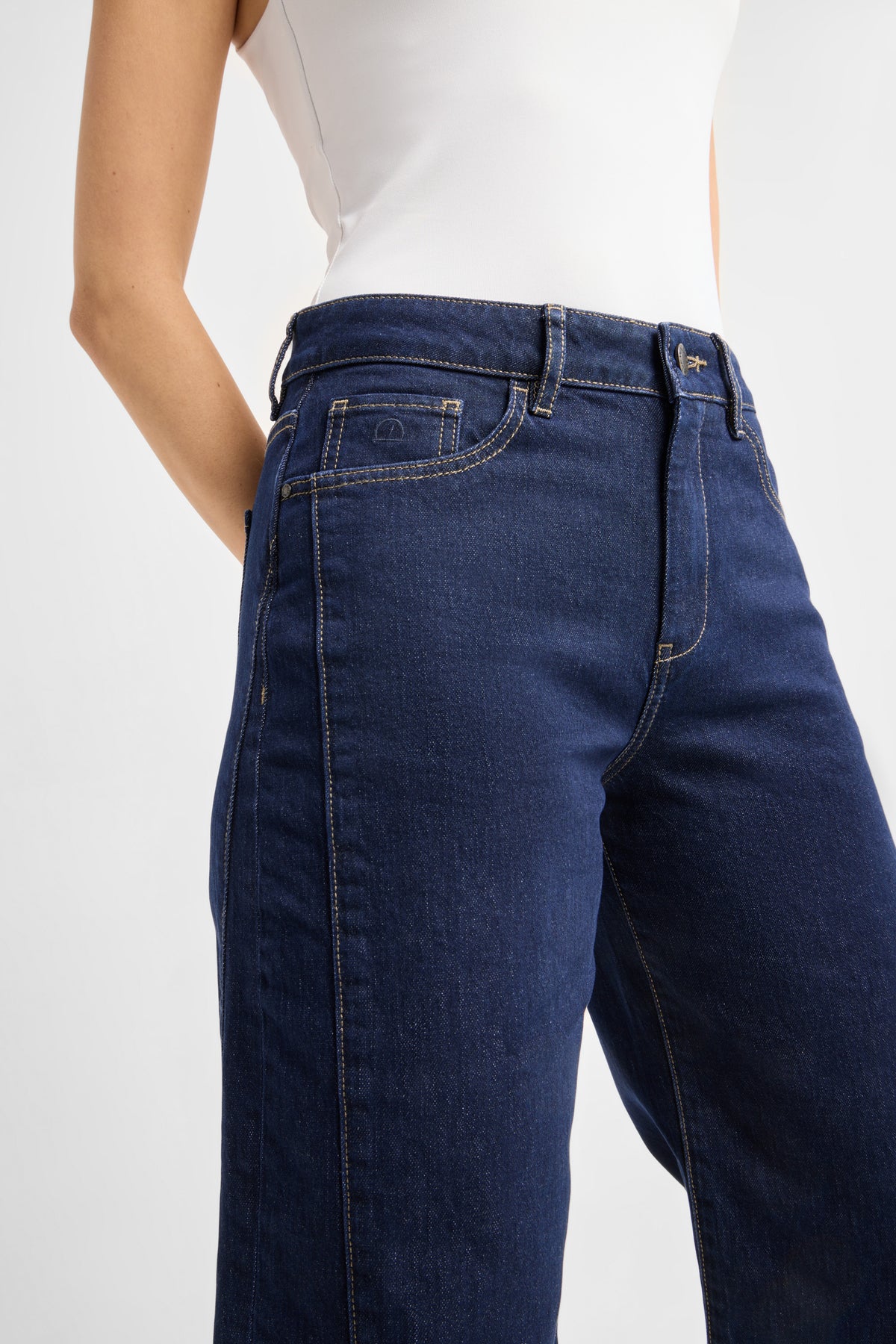 ASH Barrel Leg Minimal Stretch - Cutline - Stay Blue