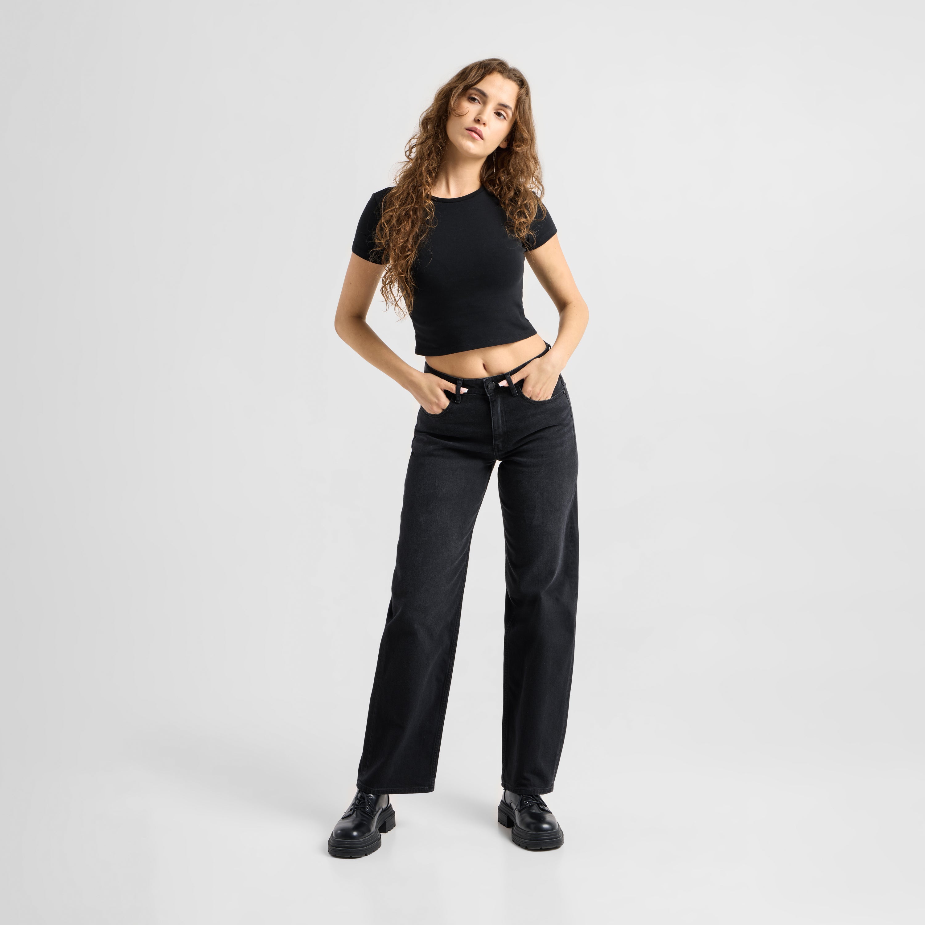 ASH Barrel Leg Minimal Stretch - Classic - Black Denim