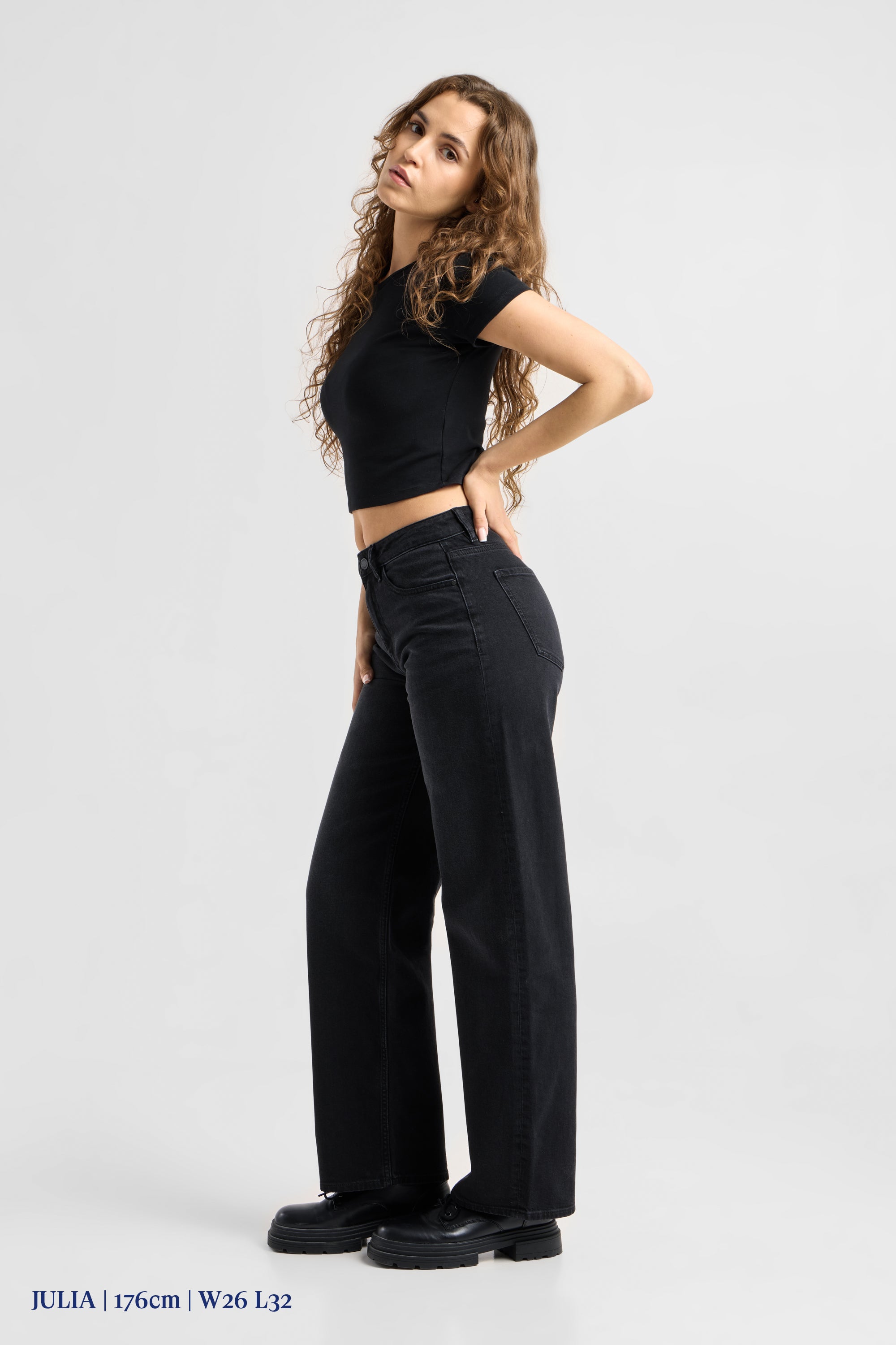 ASH Barrel Leg Minimal Stretch - Classic - Black Denim