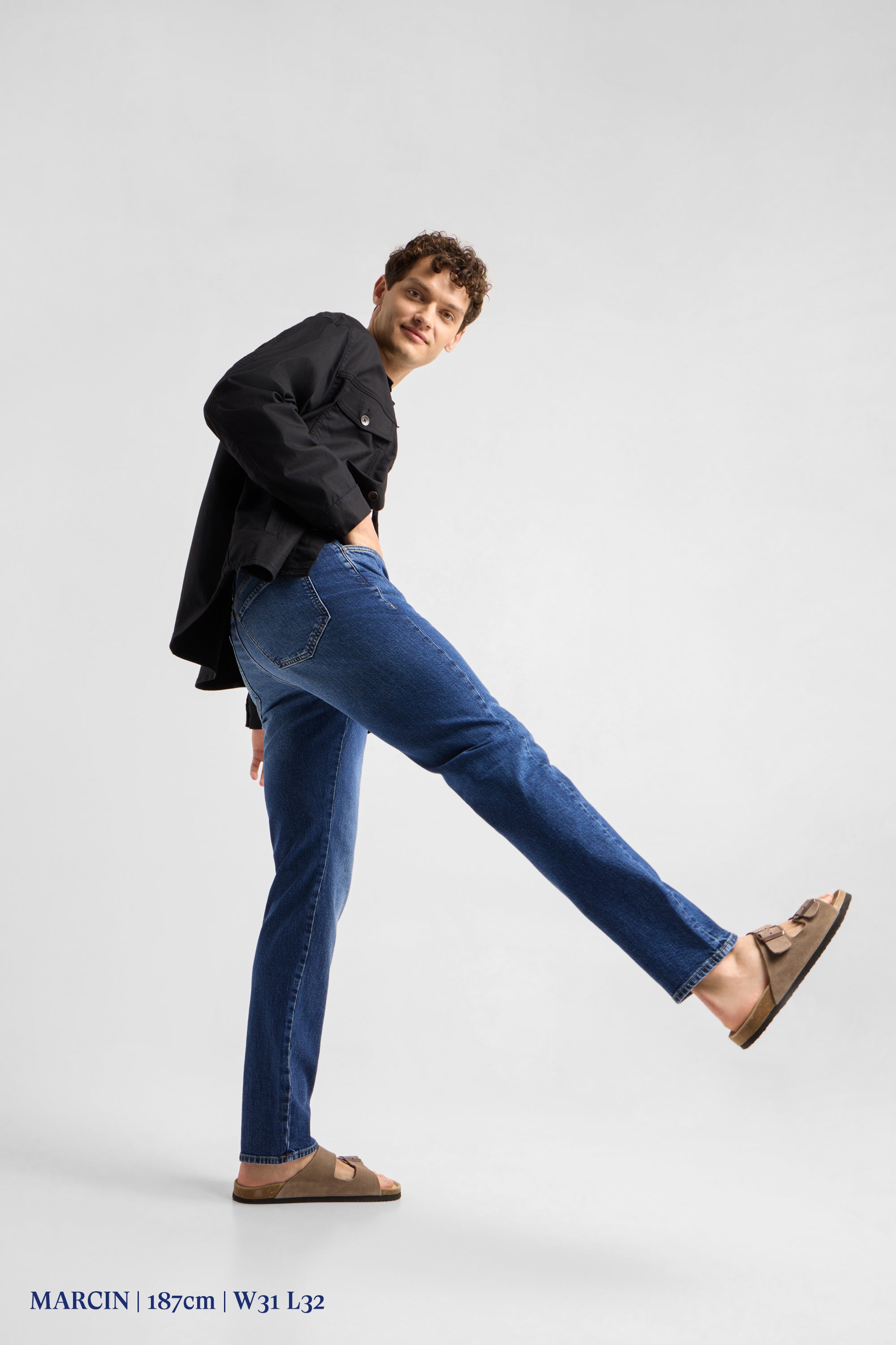 DUSK Regular Straight Minimal Stretch - Classic - Dark Blue