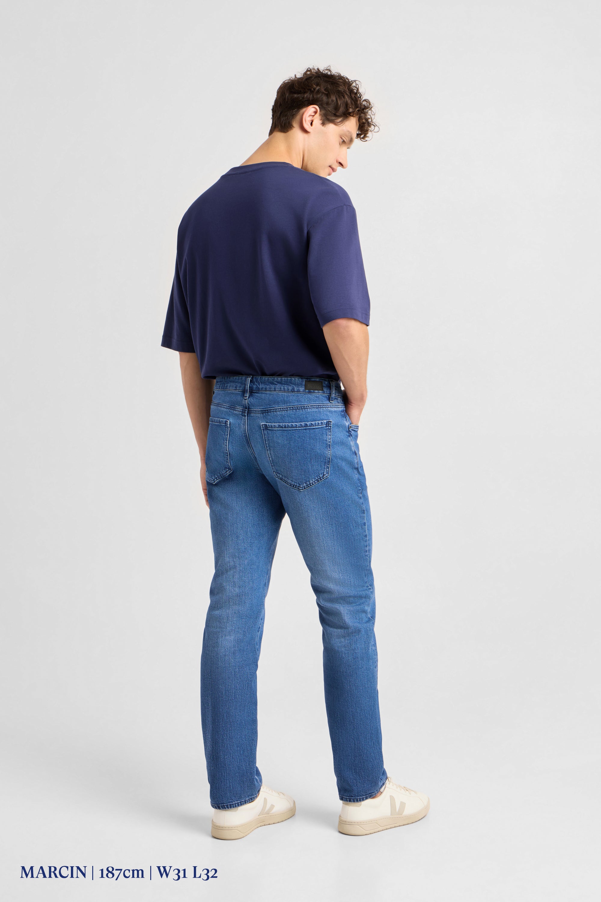 DUSK Regular Straight Minimal Stretch - Classic - Medium Blue