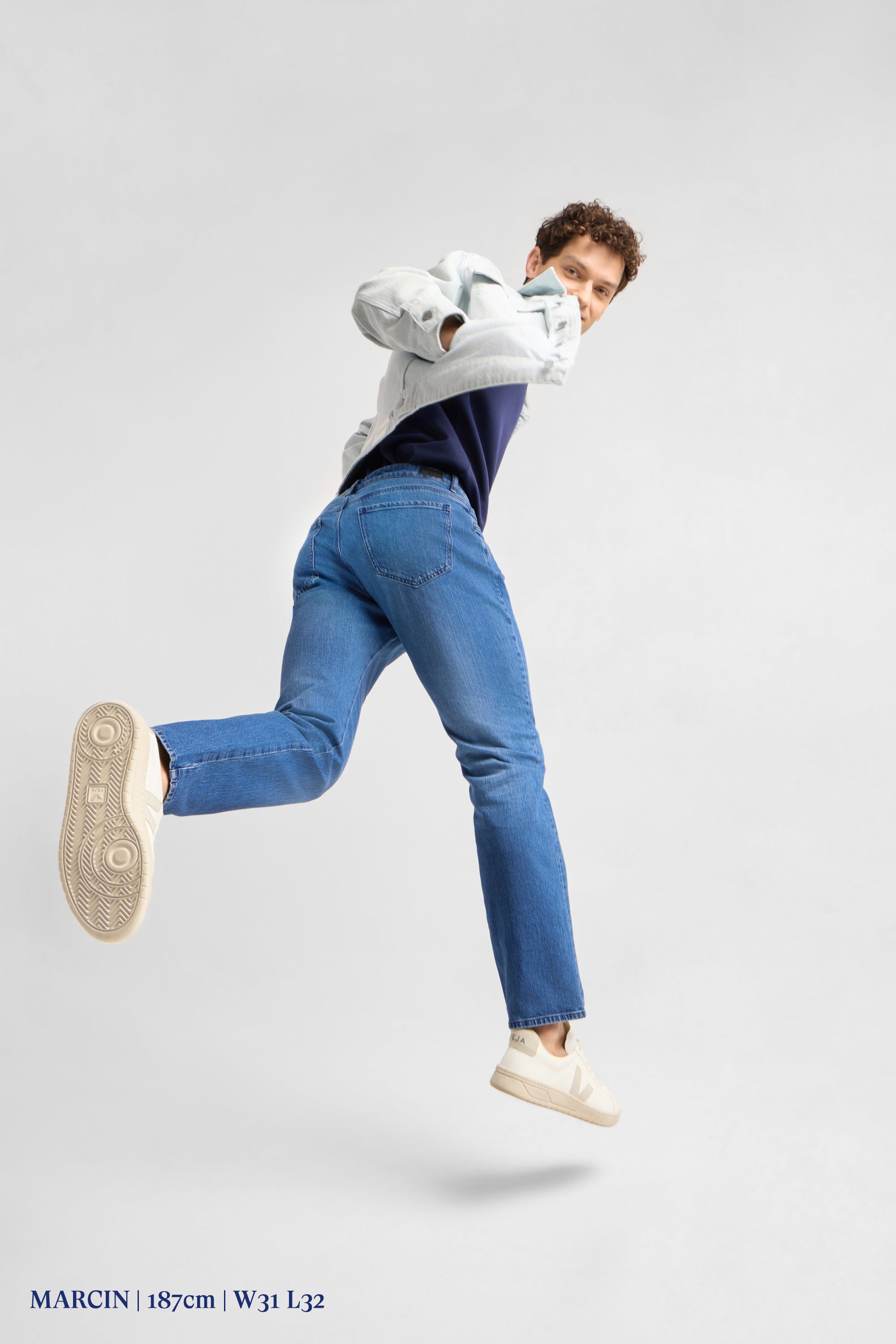 DUSK Regular Straight Minimal Stretch - Classic - Medium Blue