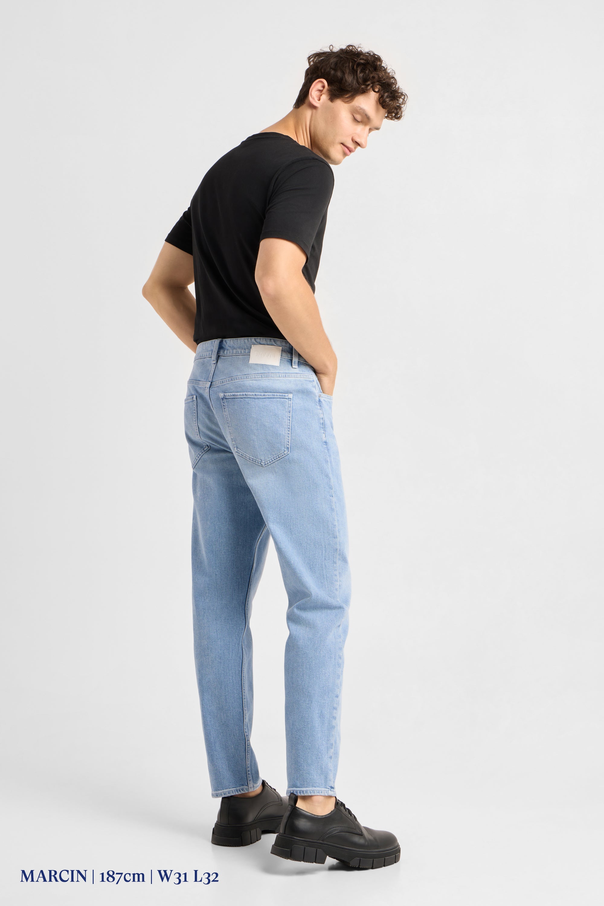 RISE Relaxed Tapered Minimal Stretch - Basic - Bright Blue