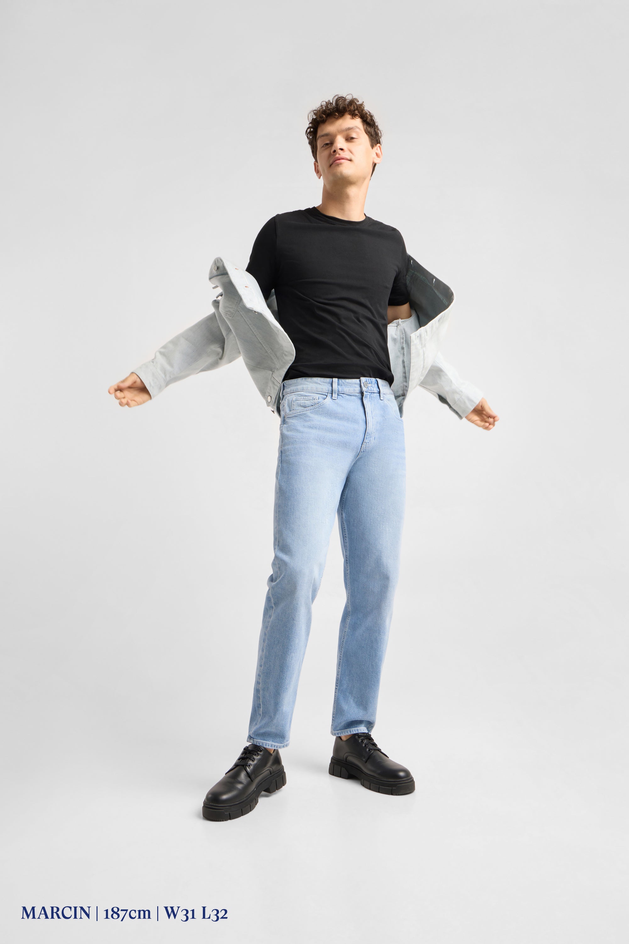 RISE Relaxed Tapered Minimal Stretch - Basic - Bright Blue