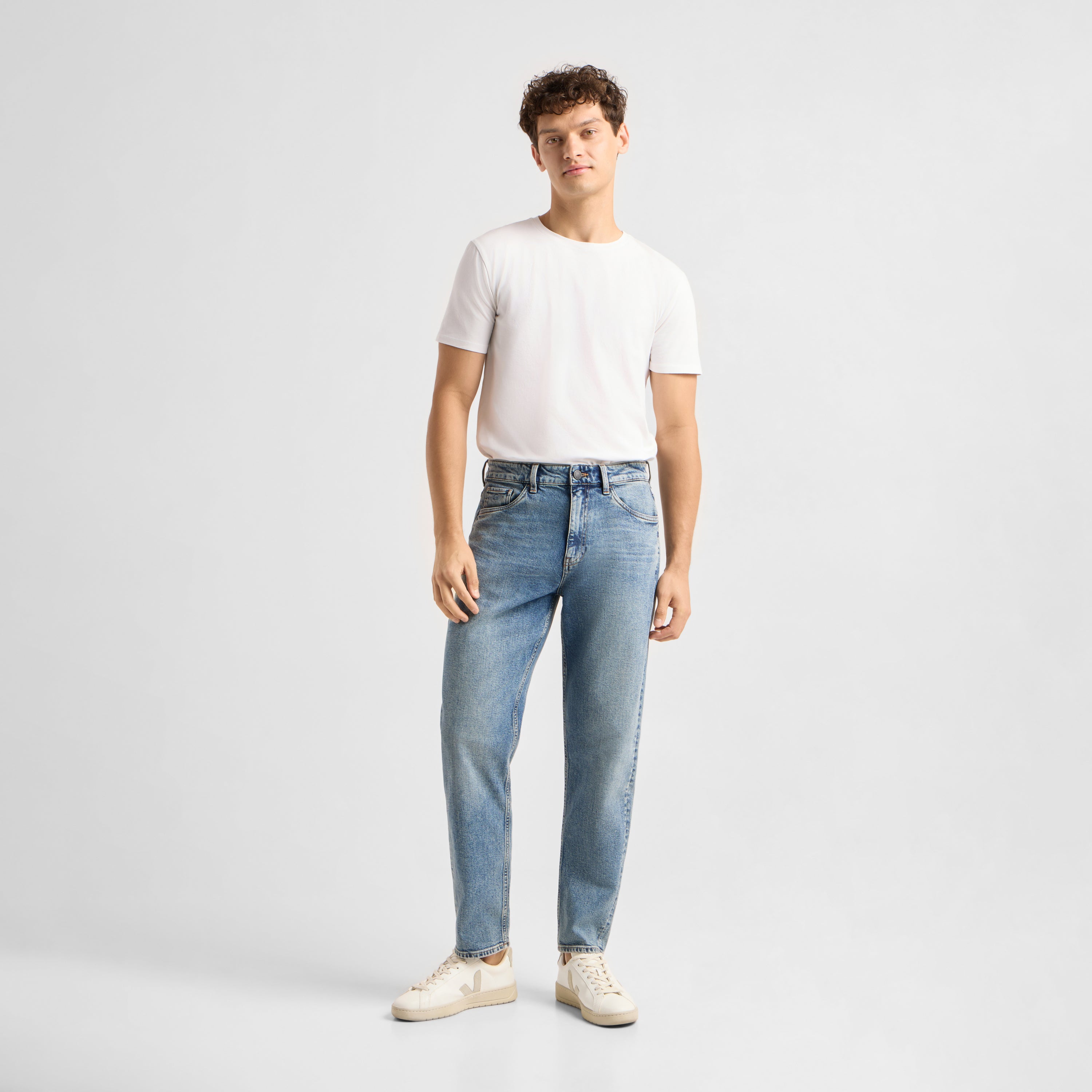 RISE Relaxed Tapered Minimal Stretch - Basic - Vintage Blue