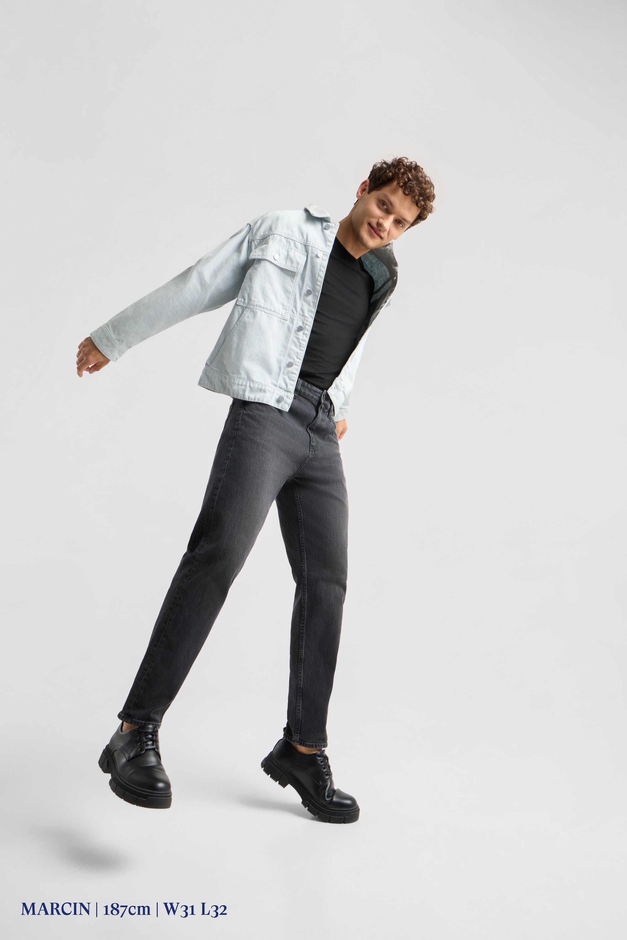 RISE Relaxed Tapered Minimal Stretch - Basic - Vintage Black