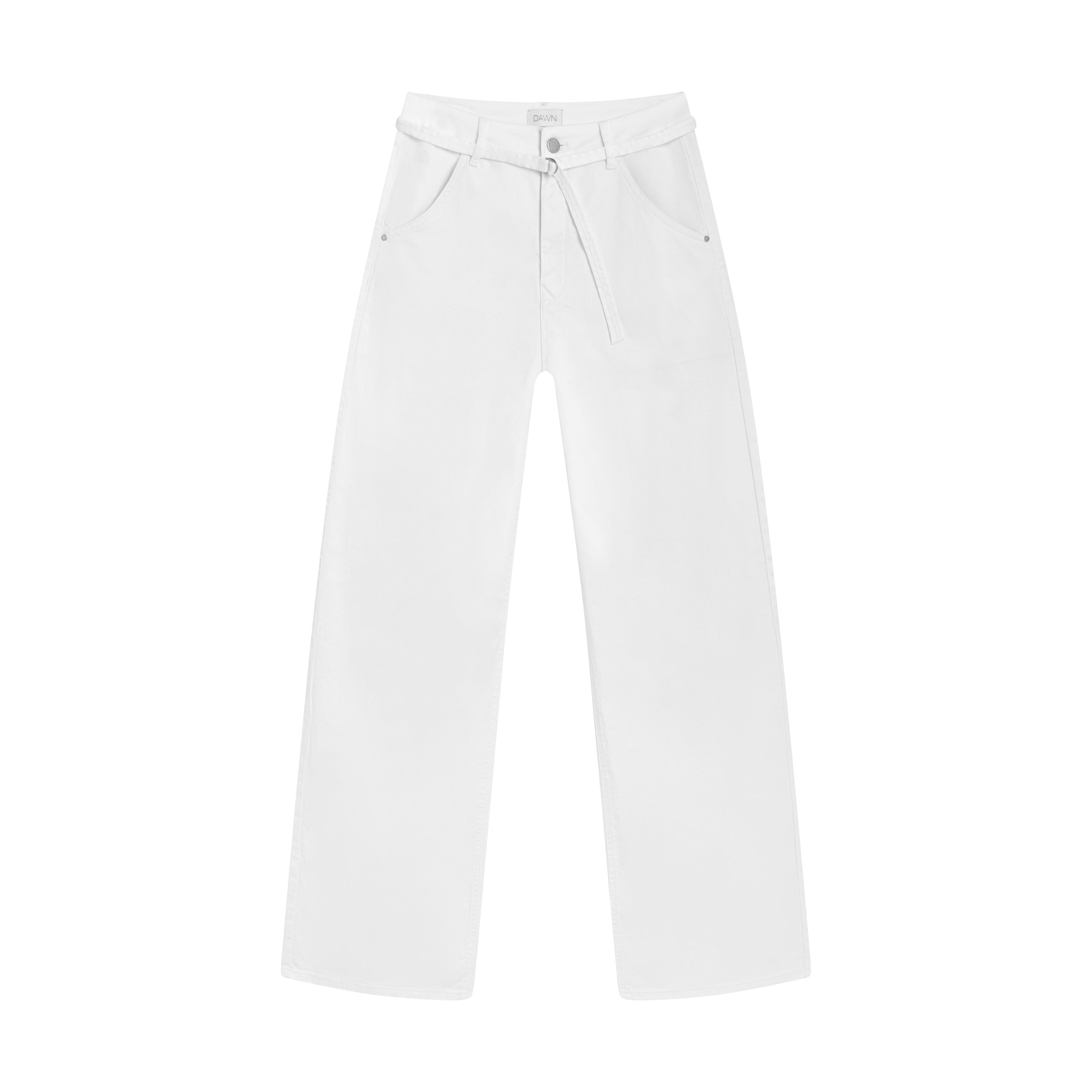 BLINK Wide Barrel Culotte Soft Denim - Classic - White Denim